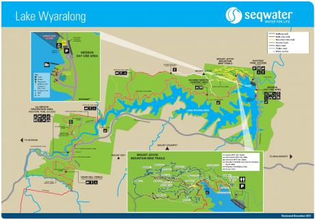 Lake Wyaralong recreation map