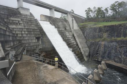 The majority of recent rain fell on the Gold Coast with the Hinze Dam catchment receiving more than 470mm of rain