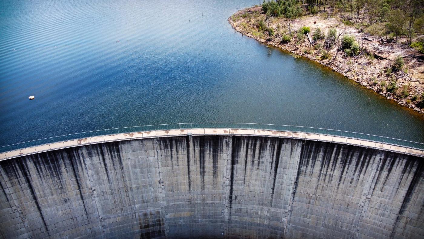 Moogerah Dam wall