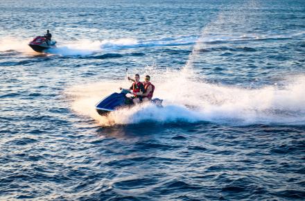 Jetskiing
