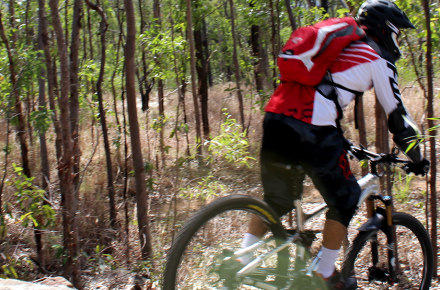 Mountain biking at Wyaralong Dam