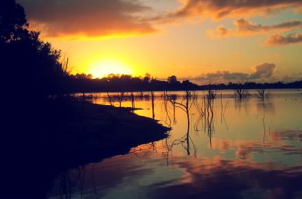 Lake Samsonvale sunset, North Pine Dam