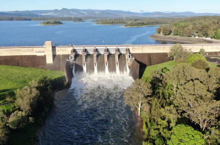 North Pine Dam releases