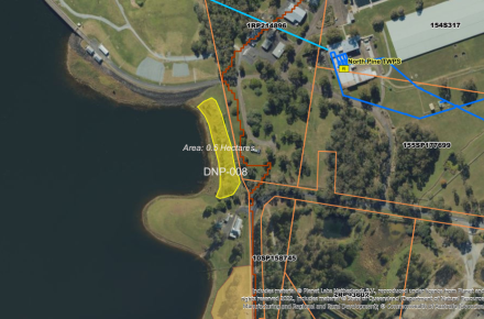 Planned burn map at North Pine