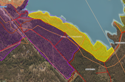 Cormorant Bay planned burn map