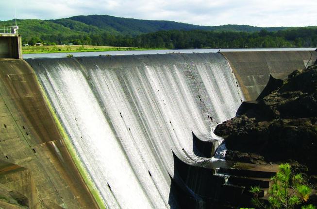 Wappa Dam wall