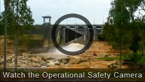 Watch the Wivenhoe Dam operational safety camera