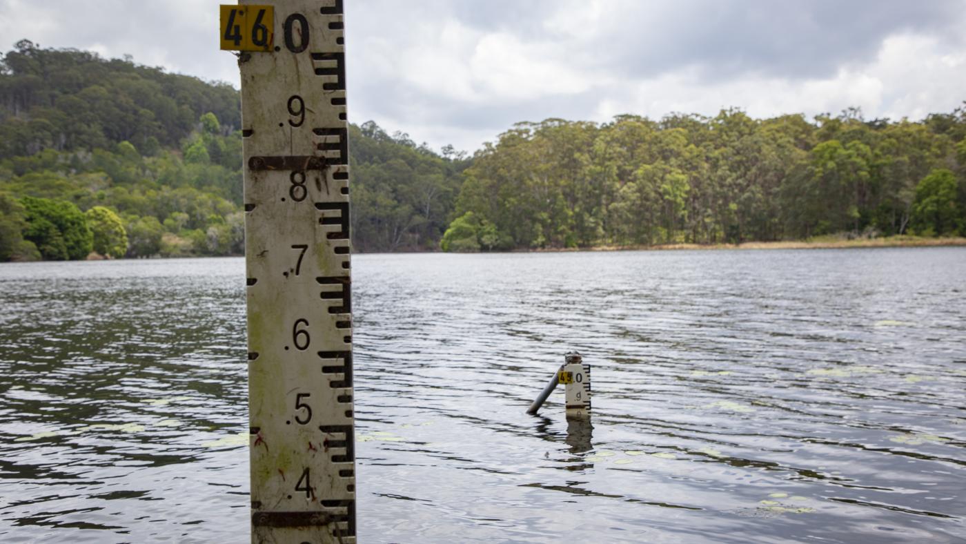 Low water level at Wappa Dam