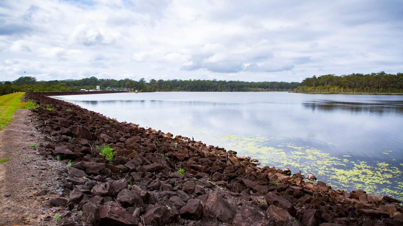 View of the lake at Ewen Maddock Dam