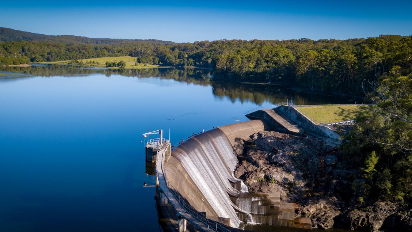 Wappa Dam spilling, 2023