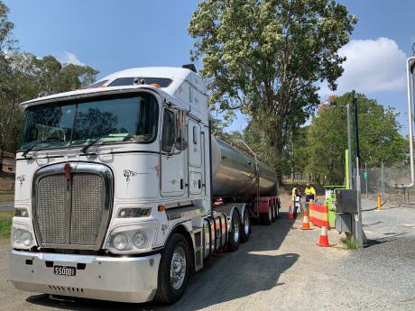 Water tankers are delivering water directly to the Canungra Water Treatment Plant’s reservoirs to supplement supply