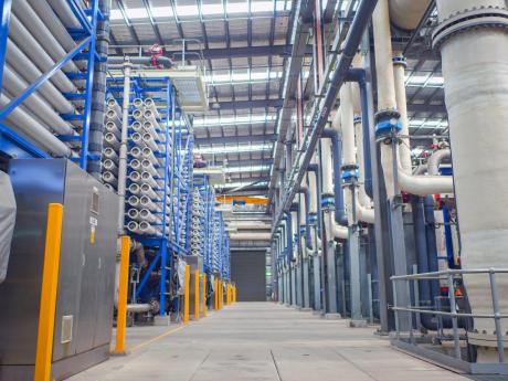 Inside the Gibson Island Reverse Osmosis and Membrane Filtration Room