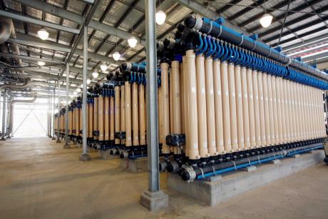 Luggage Point microfiltration units in the main processing building