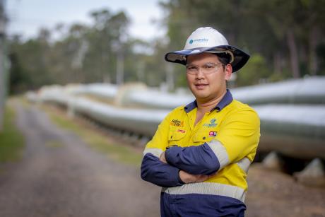 Seqwater bulk water pipes at Anstead