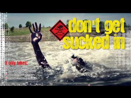 Weir safety: Don't get sucked in! RETHINK IT