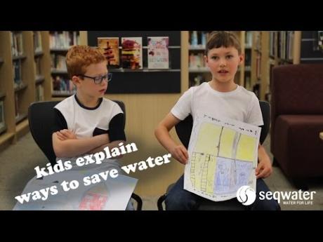 SEQ kids explain their ideas to save water