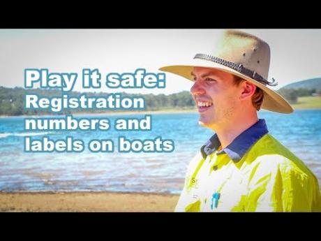 Play it safe: Registration numbers and labels on boats