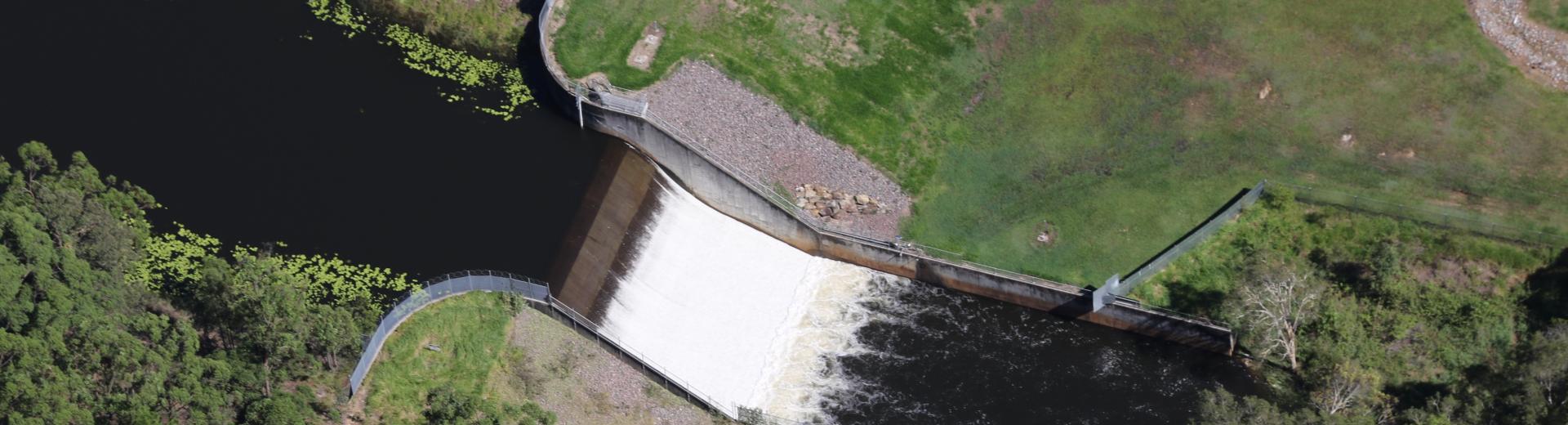 Aerial of Ewen Maddock Dam