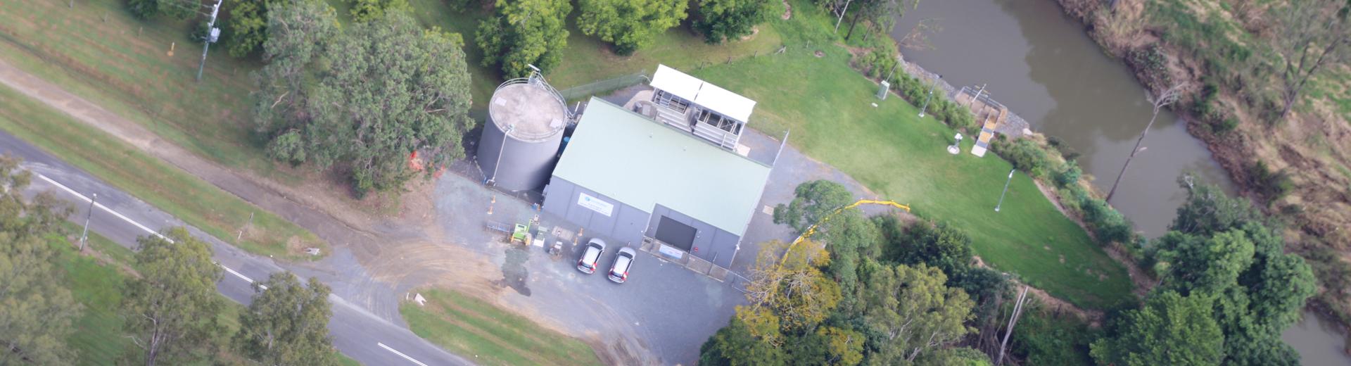 Aerial image of Canungra WTP