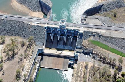 Aerial of Wivenhoe Dam