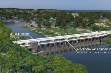 New vehicle bridge - artist impression #1