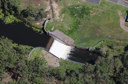 Aerial of Ewen Maddock Dam