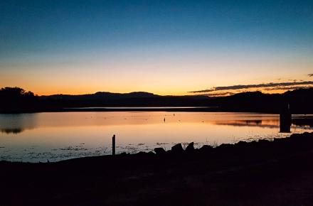 Ewen Maddock Dam sunset
