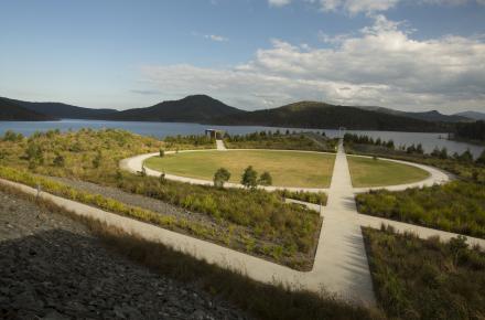 Overlooking Waterside Park at Hinze Dam