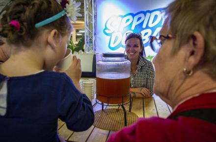 Seqwater serves desalinated iced tea at Ekka 2019