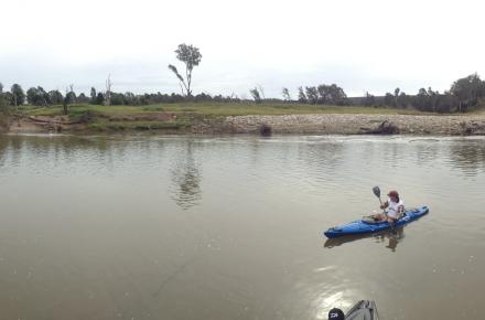 Atksinsons Crossing downstream of Wivenhoe Dam wall