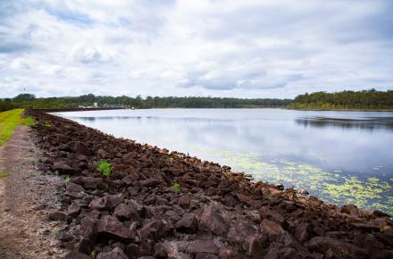 View of the lake at Ewen Maddock Dam