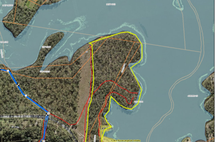 Map of Sideling Creek planned burn May 2020