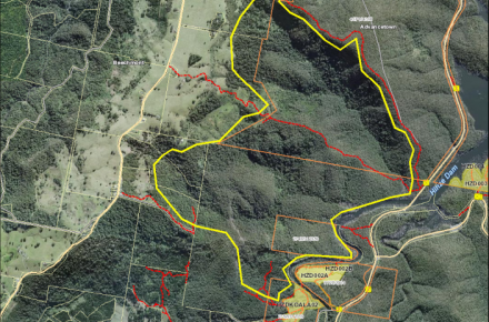 Thumbnail of Hinze Dam DHZ004 planned burn map