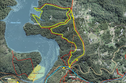 Thumbnail of Hinze Dam DHZ011 planned burn map