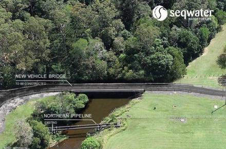 Artist impression of the new Noosa Water Treatment Plant Bridge