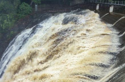 Wappa Dam is currently spilling following recent rain