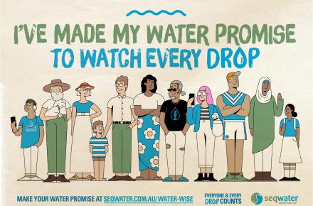 Water Promise social cards - community