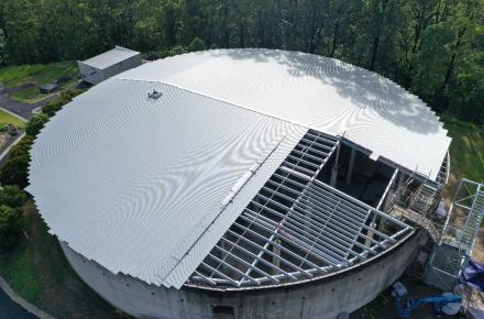 Landers Shute Water Treatment Plant's original reservoirs were refurbished including internal protective coatings and new roofing to ensure its ongoing service and safe water supply for the Sunshine Coast.