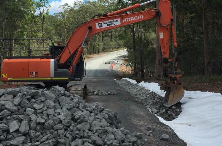 Photo of excavation works at a site