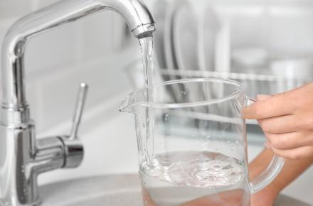 Water jug being filled