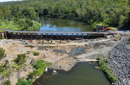 Foundation work has begun on the new Mount Crosby Vehicle Bridge