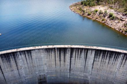 Moogerah Dam wall