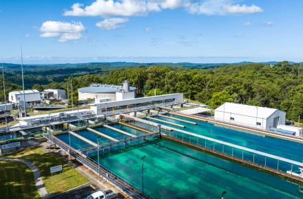 Aerial of Landers Shute Water Treatment Plant