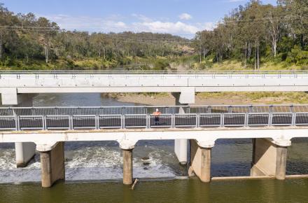 Mount Crosby Weir Bridge Pedestrian Path opened in August 2025