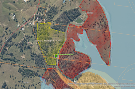 Thumbnail of planned burn map at Kirkleagh Water Treatment Plant near Somerset Dam in July 2025