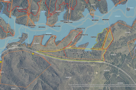 Thumbnail of planned burn map for Coulson area at Wyaralong Dam August 2025
