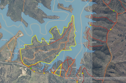 Thumbnail of planned burn map at Wyaralong Dam August 2025