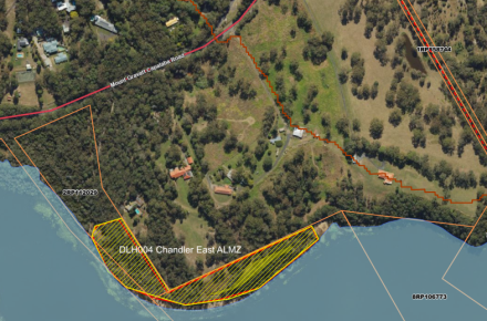 Map showing planned burn DLH-004 on 17 March 2026
