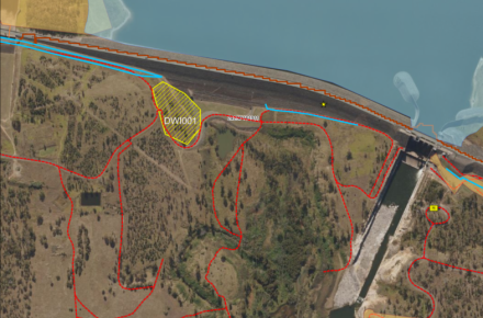 Map showing planned burn DWI-001 on 26 March 2026