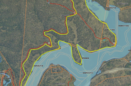 Lake Wyaralong planned burn map